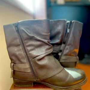 Dark grey ankle boots